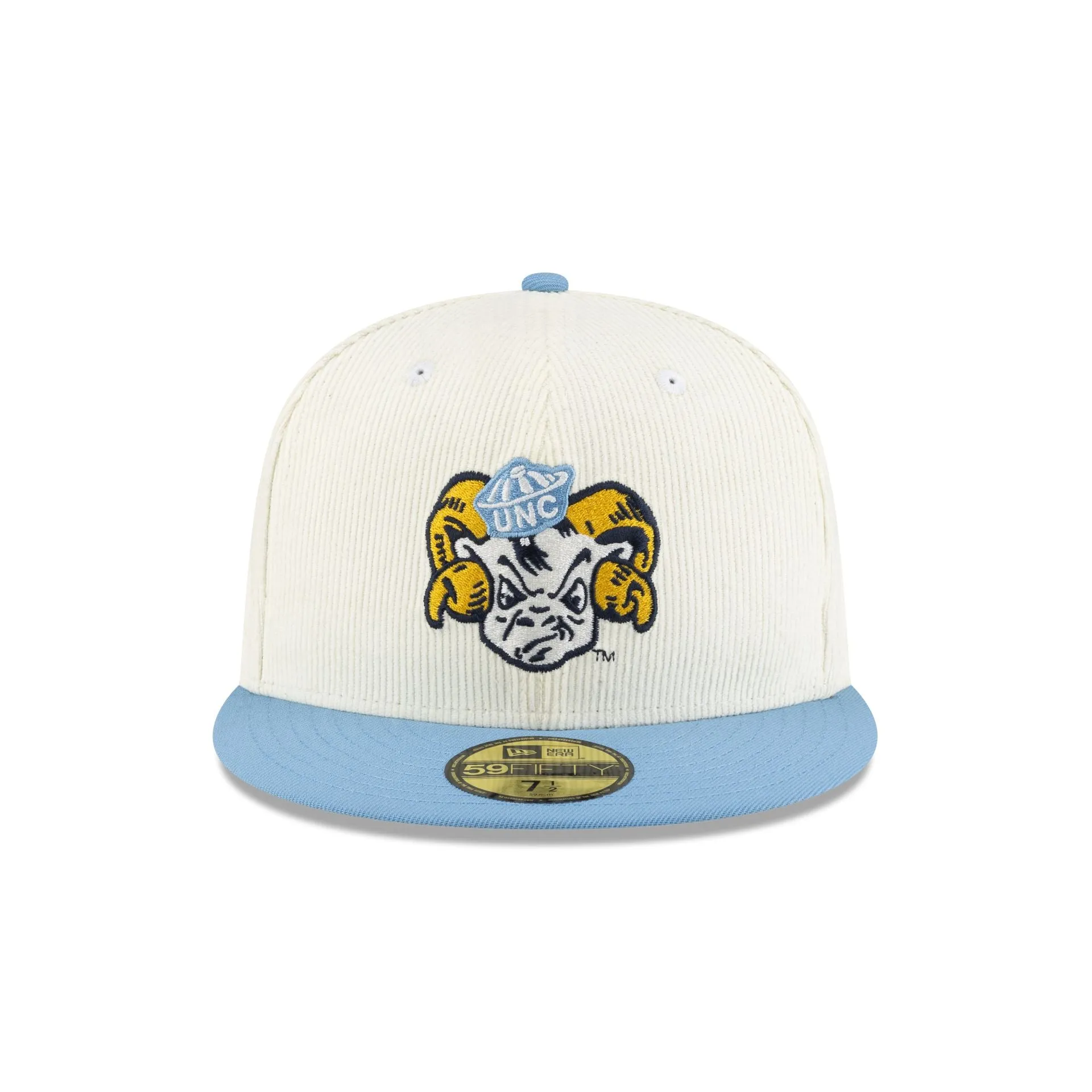 North Carolina Tar Heels Chrome Corduroy College Vault 59FIFTY Fitted Hat sold by New Era product image thumbnail 2