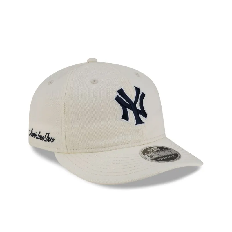 Aimé Leon Dore New York Yankees Chrome White Retro Crown 9FIFTY Strapback Hat sold by New Era
