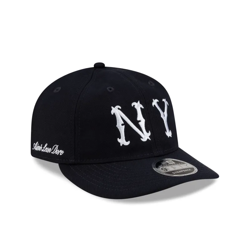 Aimé Leon Dore New York Highlanders Navy Retro Crown 9FIFTY Strapback Hat made by New Era