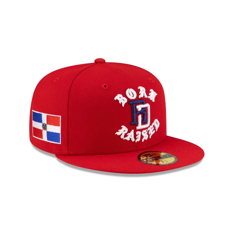 Born x Raised x Dominican Republic 59FIFTY Fitted Hat made by New Era