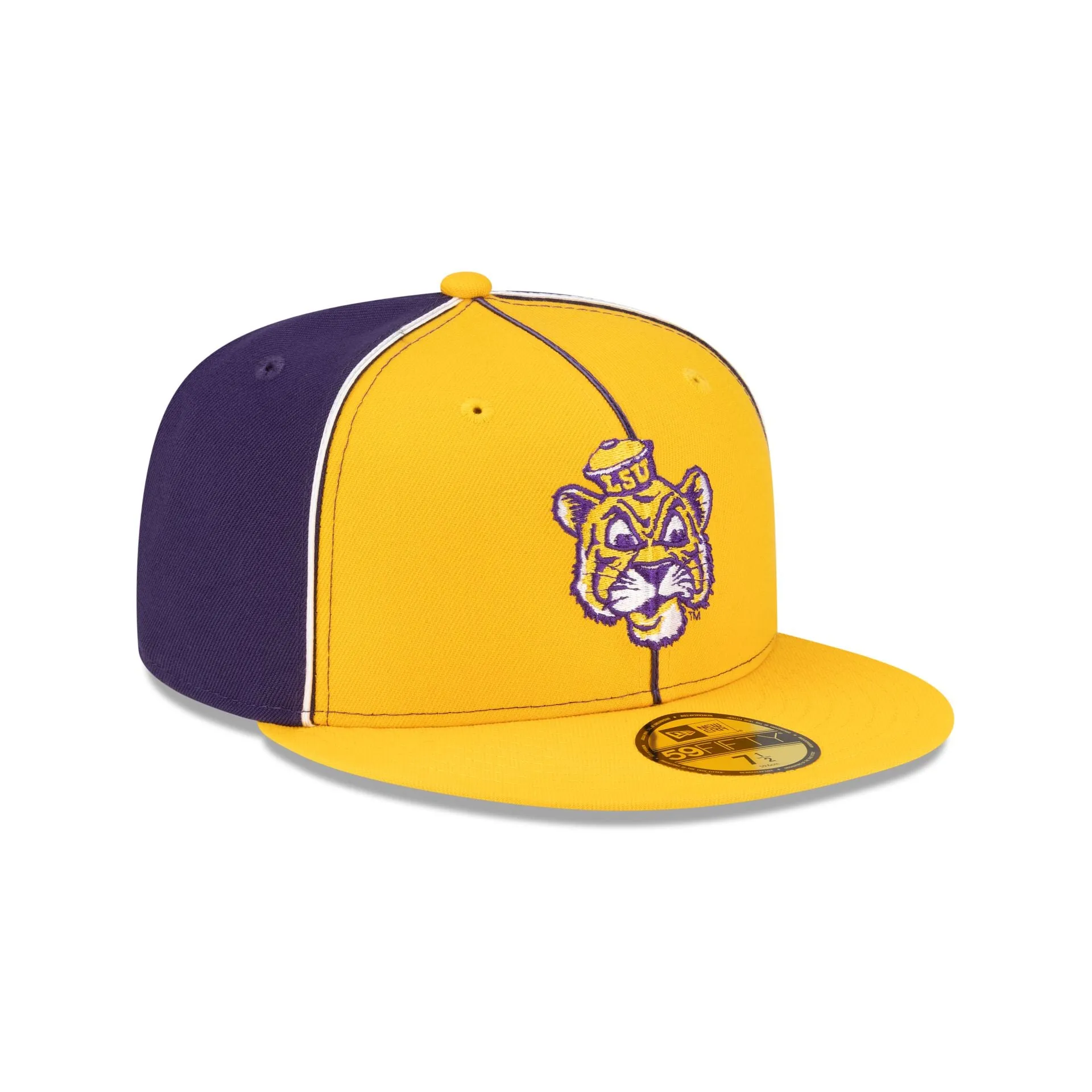 Just Caps College Pinwheel LSU Tigers College Vault 59FIFTY Fitted Hat sold by New Era product image thumbnail 3
