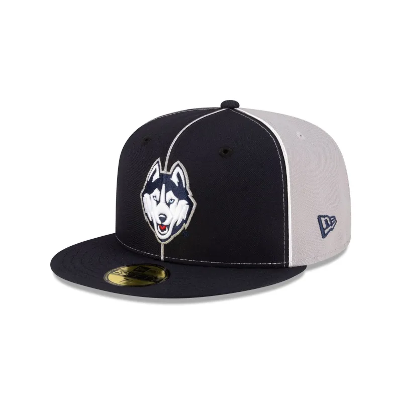 Just Caps College Pinwheel Connecticut Huskies 59FIFTY Fitted Hat sold by New Era