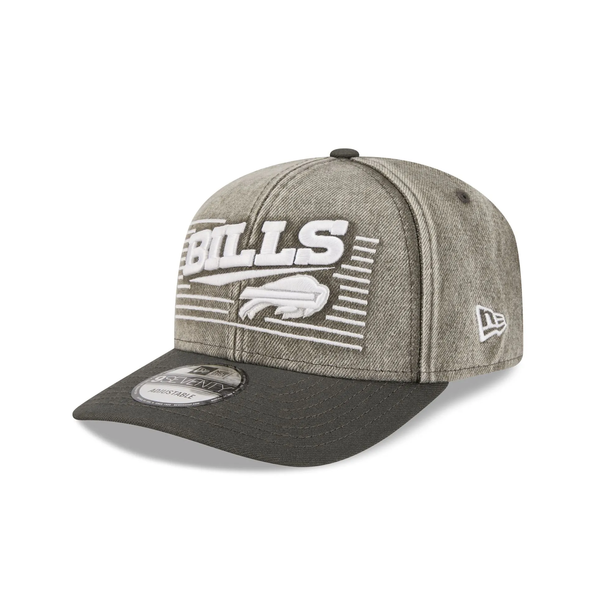 Buffalo Bills Washed Denim 9SEVENTY Adjustable Hat sold by New Era