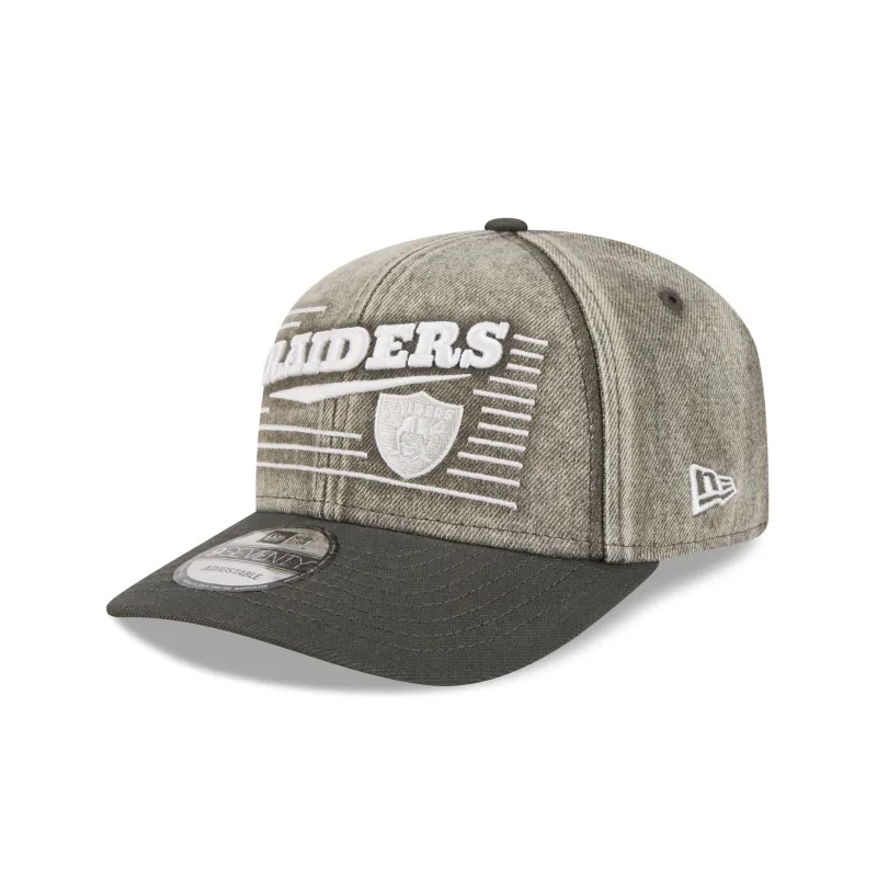 Las Vegas Raiders Washed Denim 9SEVENTY Adjustable Hat made by New Era