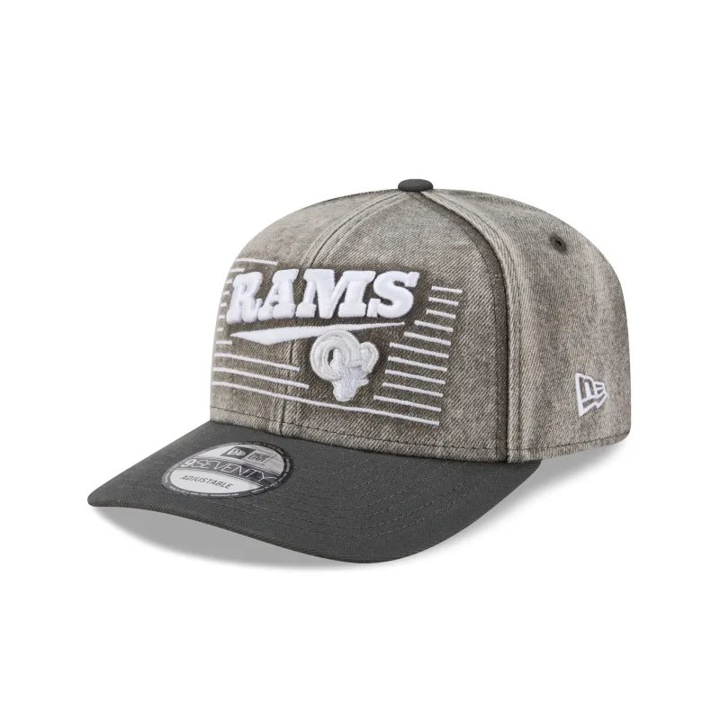 Los Angeles Rams Washed Denim 9SEVENTY Adjustable Hat made by New Era