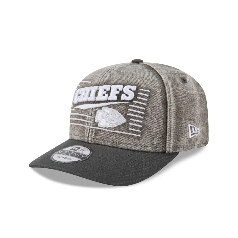 Kansas City Chiefs Washed Denim 9SEVENTY Adjustable Hat sold by New Era