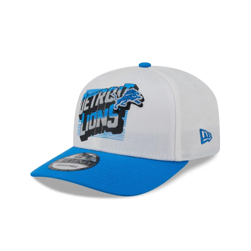 Detroit Lions Duck Cloth 9SEVENTY Adjustable Hat made by New Era