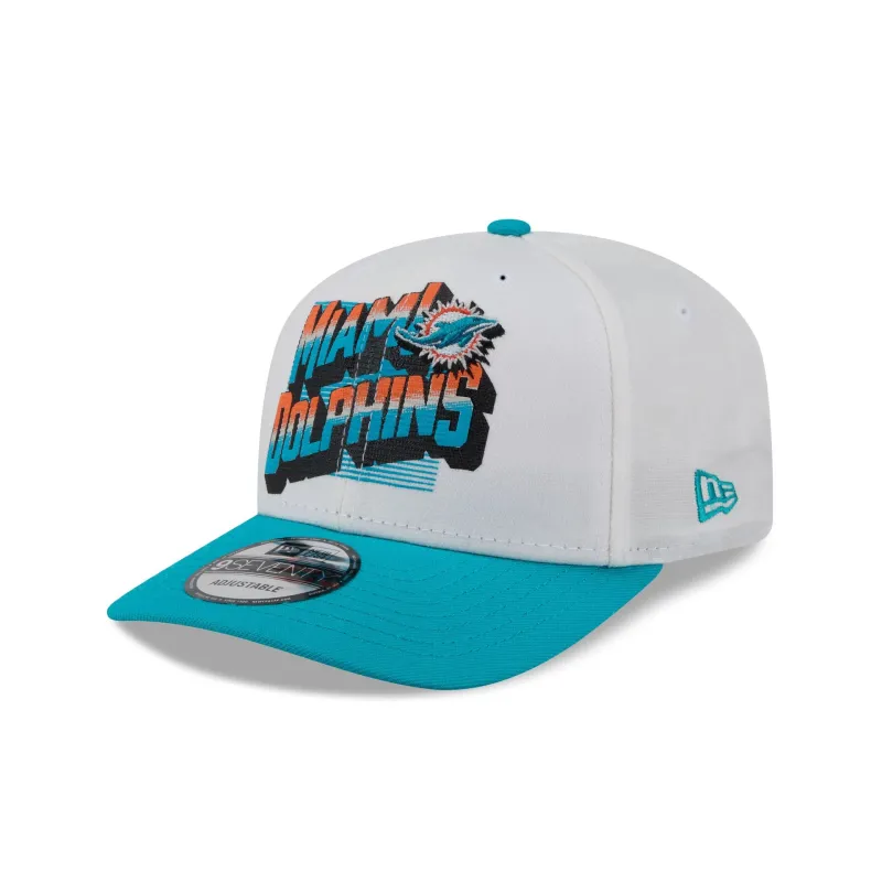 Miami Dolphins Duck Cloth 9SEVENTY Adjustable Hat made by New Era