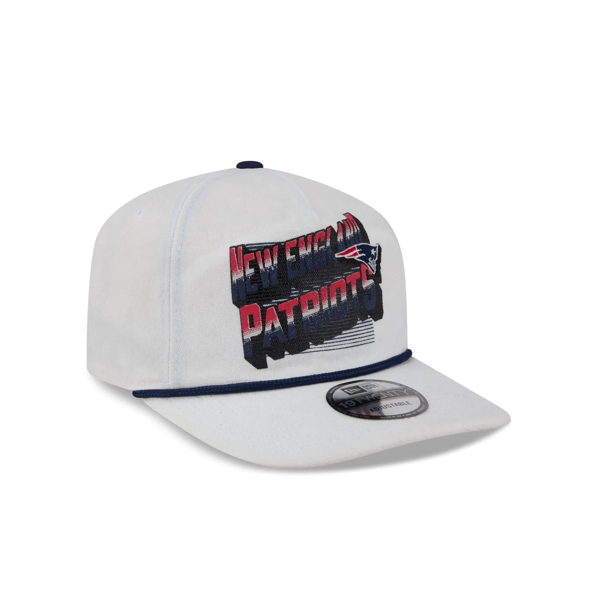 New England Patriots Duck Cloth 19TWENTY Adjustable Hat sold by New Era product image thumbnail 3
