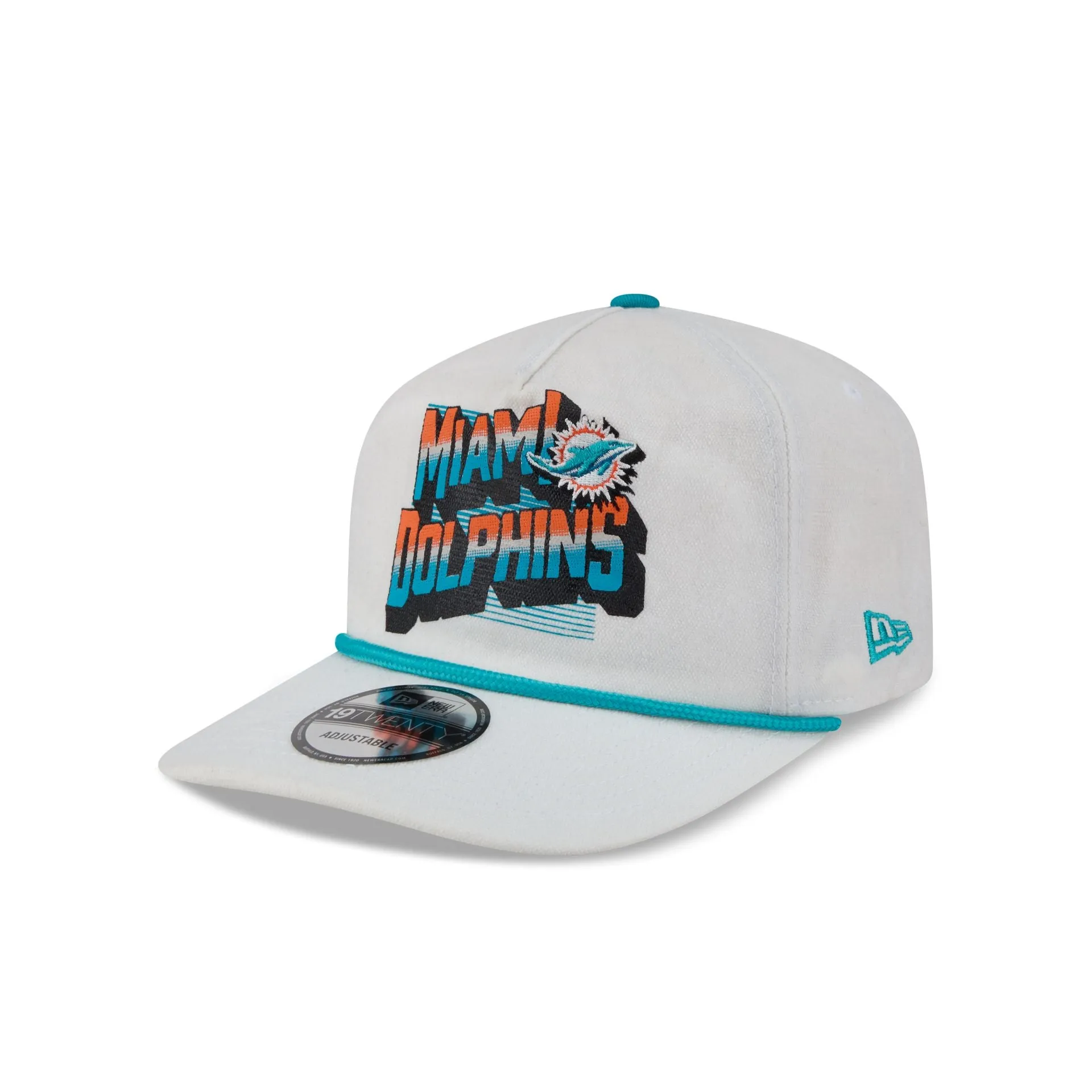 Miami Dolphins Duck Cloth 19TWENTY Adjustable Hat sold by New Era