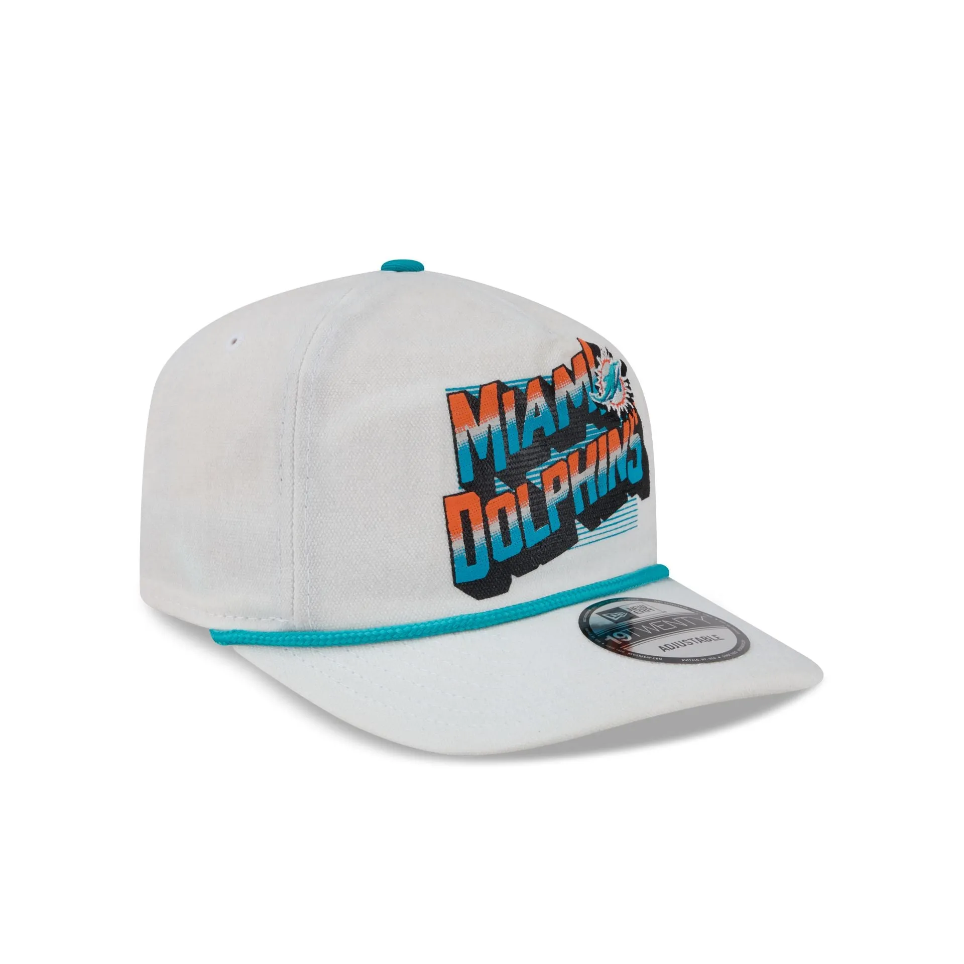 Miami Dolphins Duck Cloth 19TWENTY Adjustable Hat sold by New Era product image thumbnail 3