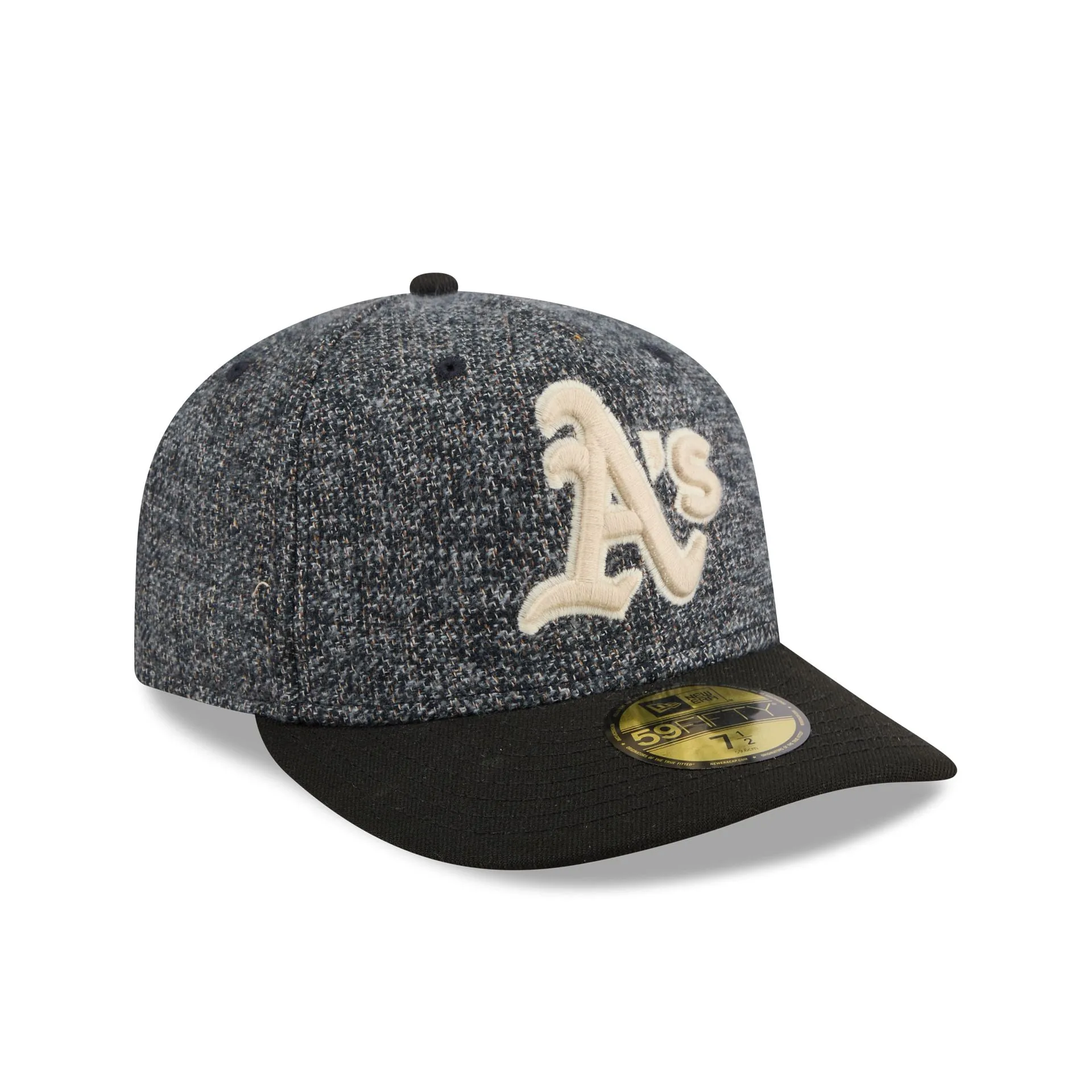 Athletics Three Looms Tweedy Cotton Black 59FIFTY Fitted Hat sold by New Era product image thumbnail 3