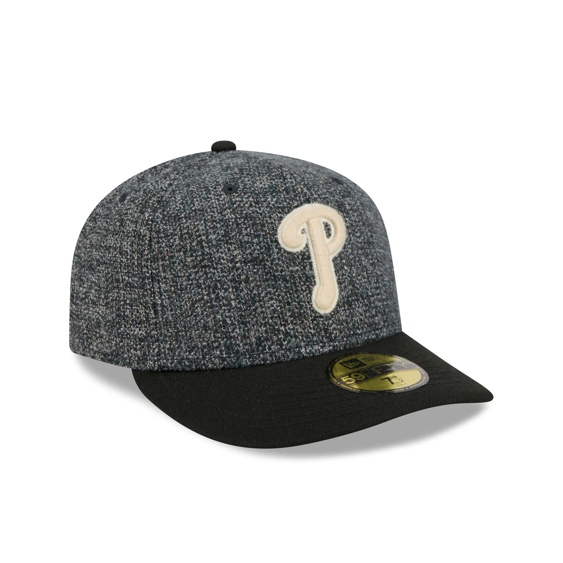 Philadelphia Phillies Three Looms Tweedy Cotton Black 59FIFTY Fitted Hat sold by New Era product image thumbnail 3