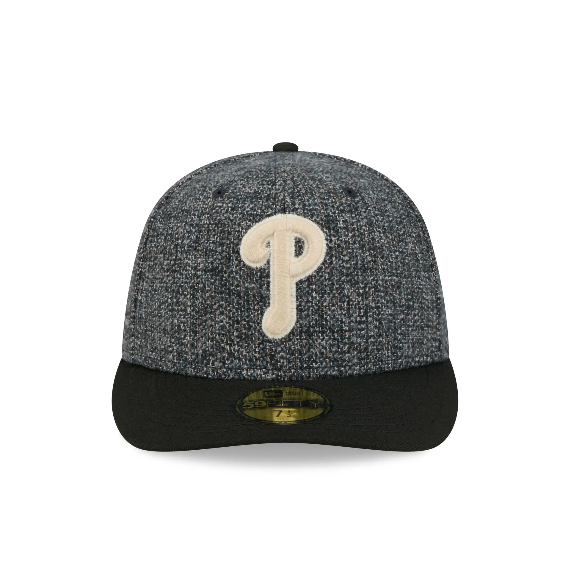 Philadelphia Phillies Three Looms Tweedy Cotton Black 59FIFTY Fitted Hat sold by New Era product image thumbnail 2