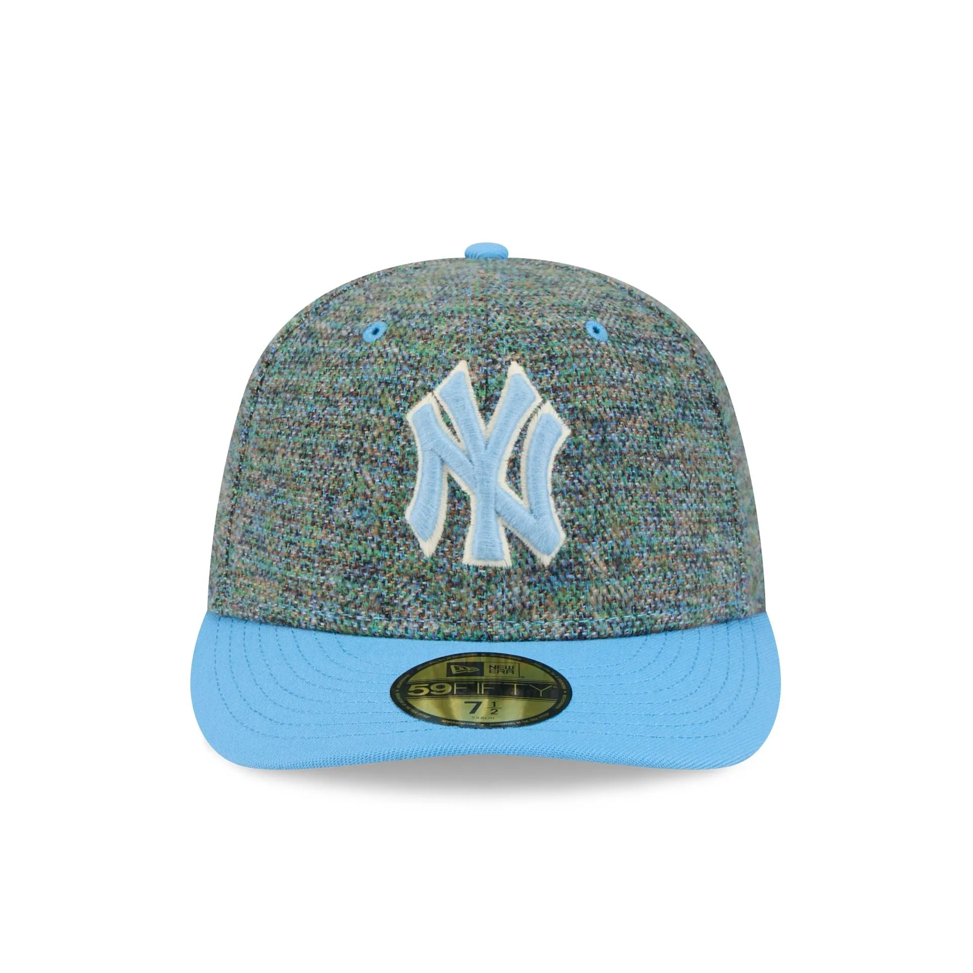 New York Yankees Three Looms Tweedy Cotton Radiant Blue 59FIFTY Fitted Hat sold by New Era product image thumbnail 2