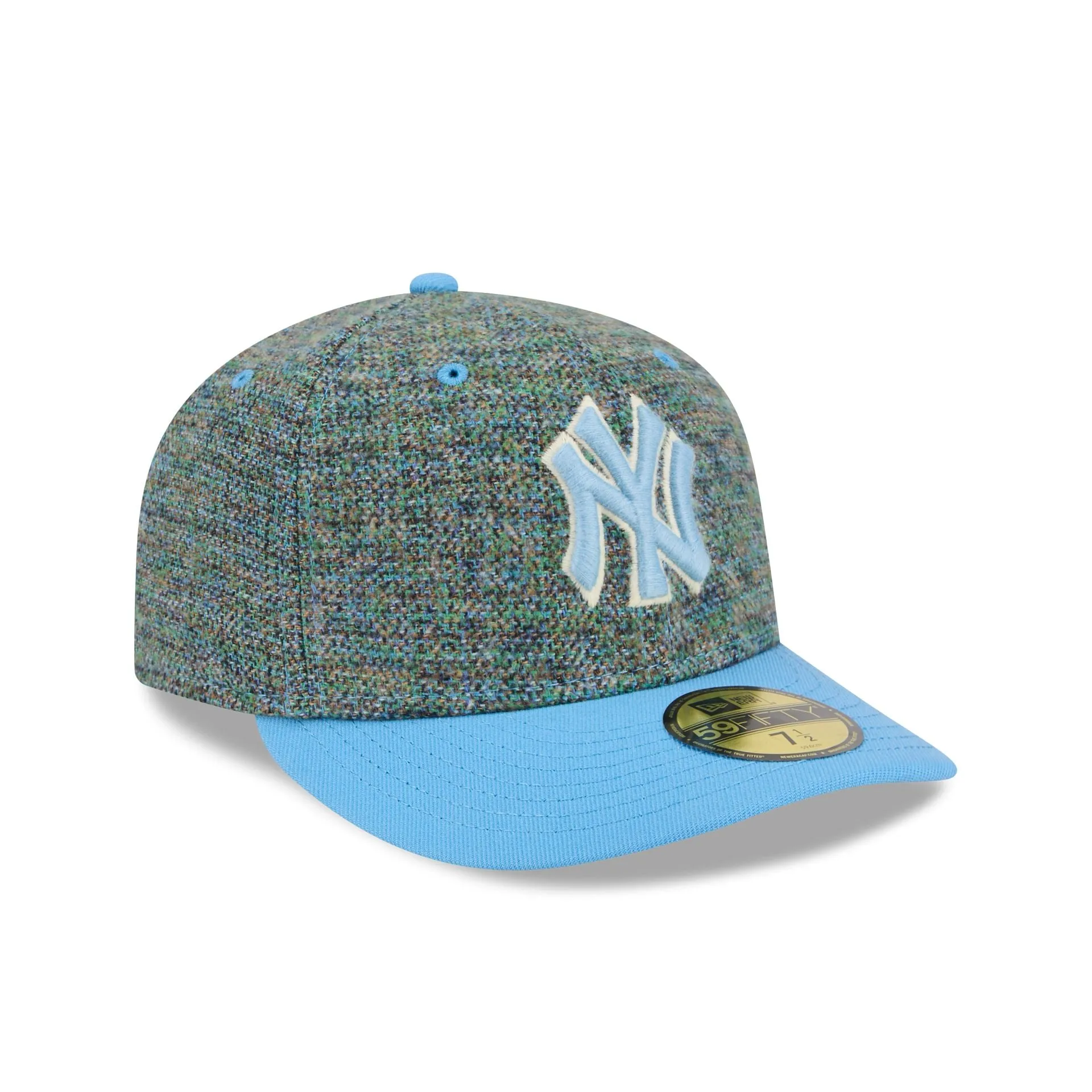 New York Yankees Three Looms Tweedy Cotton Radiant Blue 59FIFTY Fitted Hat sold by New Era product image thumbnail 3