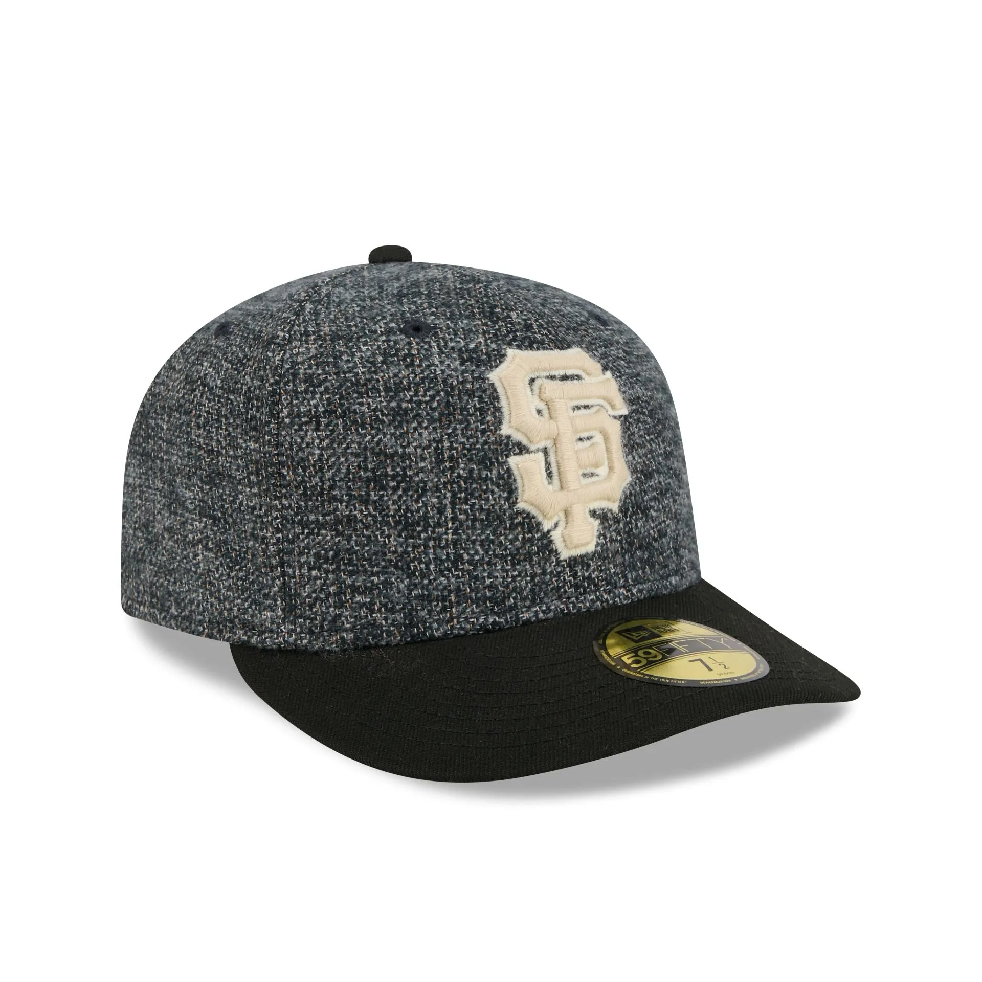 San Francisco Giants Three Looms Tweedy Cotton Black 59FIFTY Fitted Hat sold by New Era product image thumbnail 3