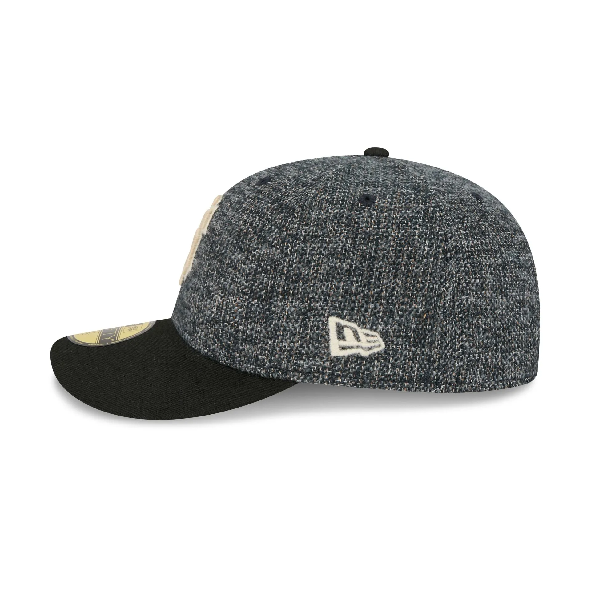 San Francisco Giants Three Looms Tweedy Cotton Black 59FIFTY Fitted Hat sold by New Era product image thumbnail 4