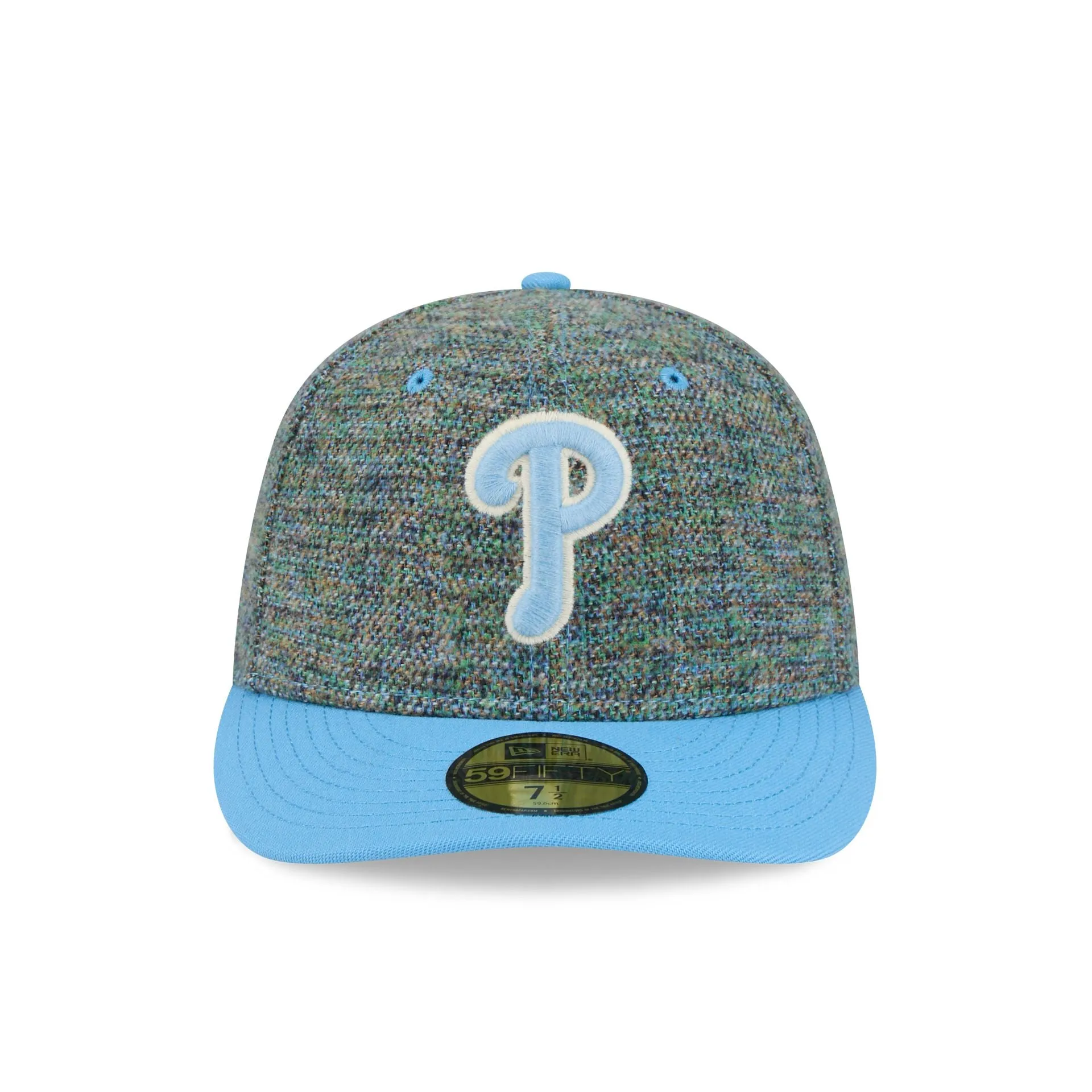 Philadelphia Phillies Three Looms Tweedy Cotton Radiant Blue 59FIFTY Fitted Hat sold by New Era product image thumbnail 2