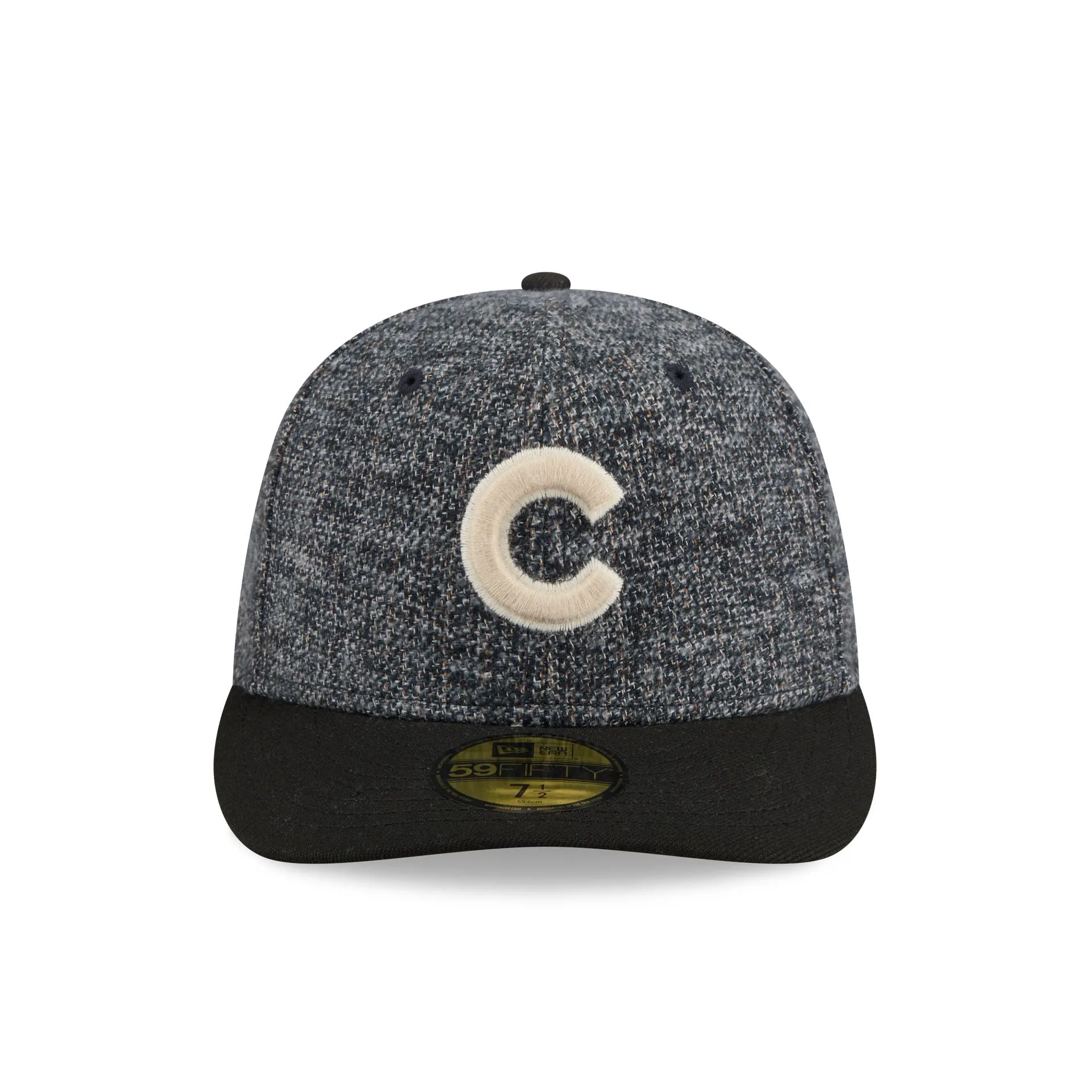 Chicago Cubs Three Looms Tweedy Cotton Black 59FIFTY Fitted Hat sold by New Era product image thumbnail 2