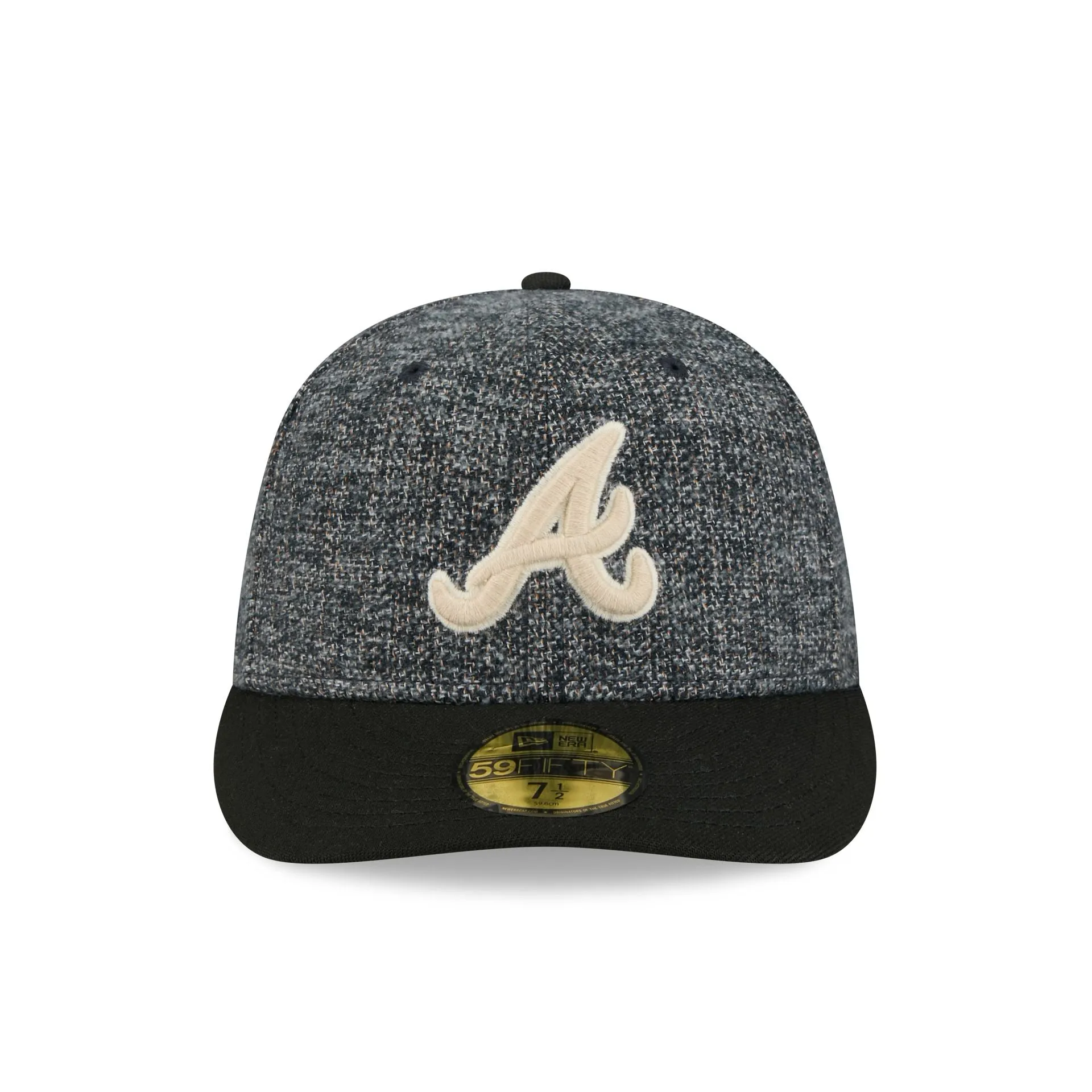 Atlanta Braves Three Looms Tweedy Cotton Black 59FIFTY Fitted Hat sold by New Era product image thumbnail 2