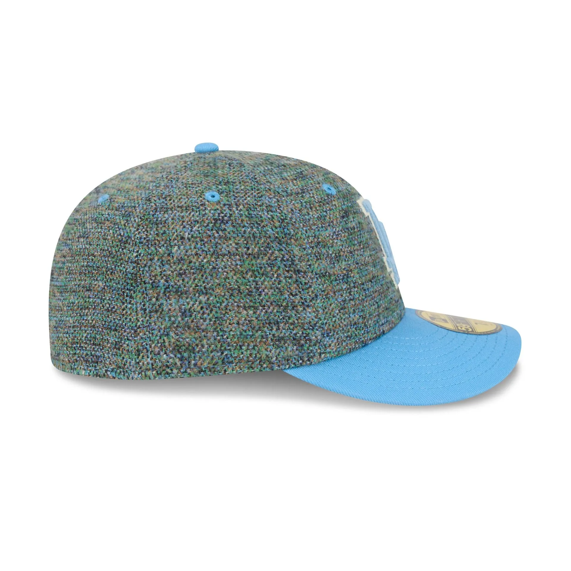 Los Angeles Dodgers Three Looms Tweedy Cotton Radiant Blue 59FIFTY Fitted Hat sold by New Era product image thumbnail 5