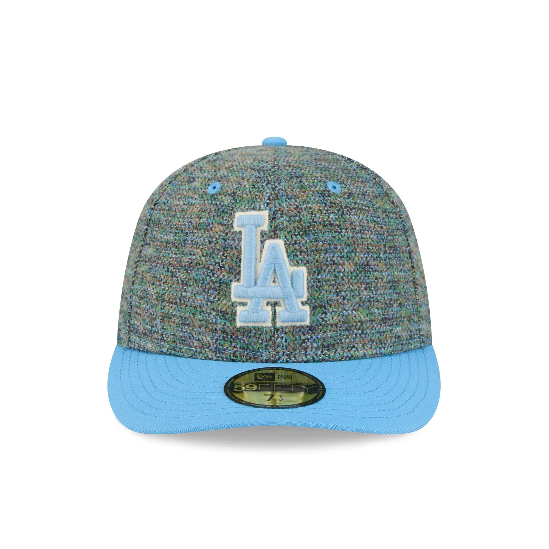 Los Angeles Dodgers Three Looms Tweedy Cotton Radiant Blue 59FIFTY Fitted Hat sold by New Era product image thumbnail 2