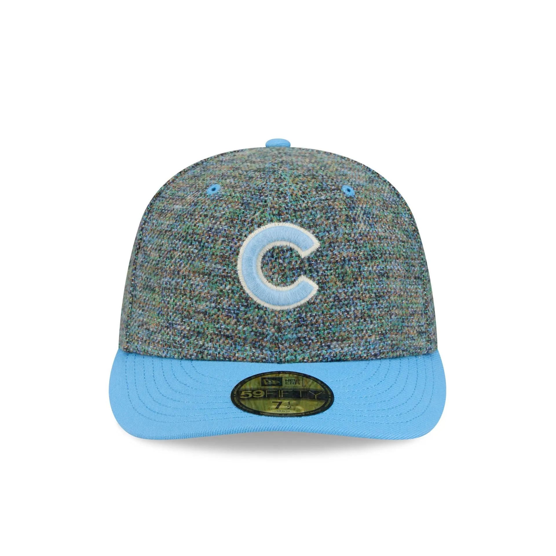 Chicago Cubs Three Looms Tweedy Cotton Radiant Blue 59FIFTY Fitted Hat sold by New Era product image thumbnail 2