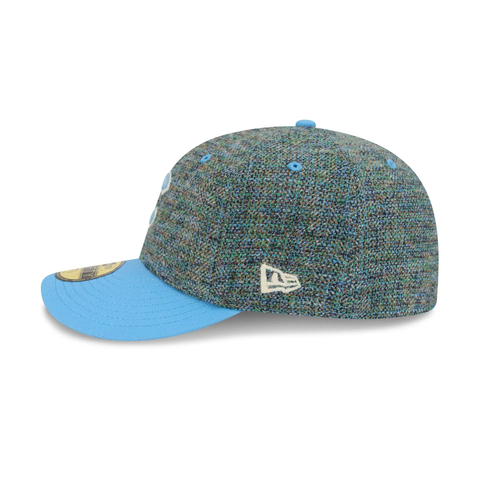 Chicago Cubs Three Looms Tweedy Cotton Radiant Blue 59FIFTY Fitted Hat sold by New Era product image thumbnail 4