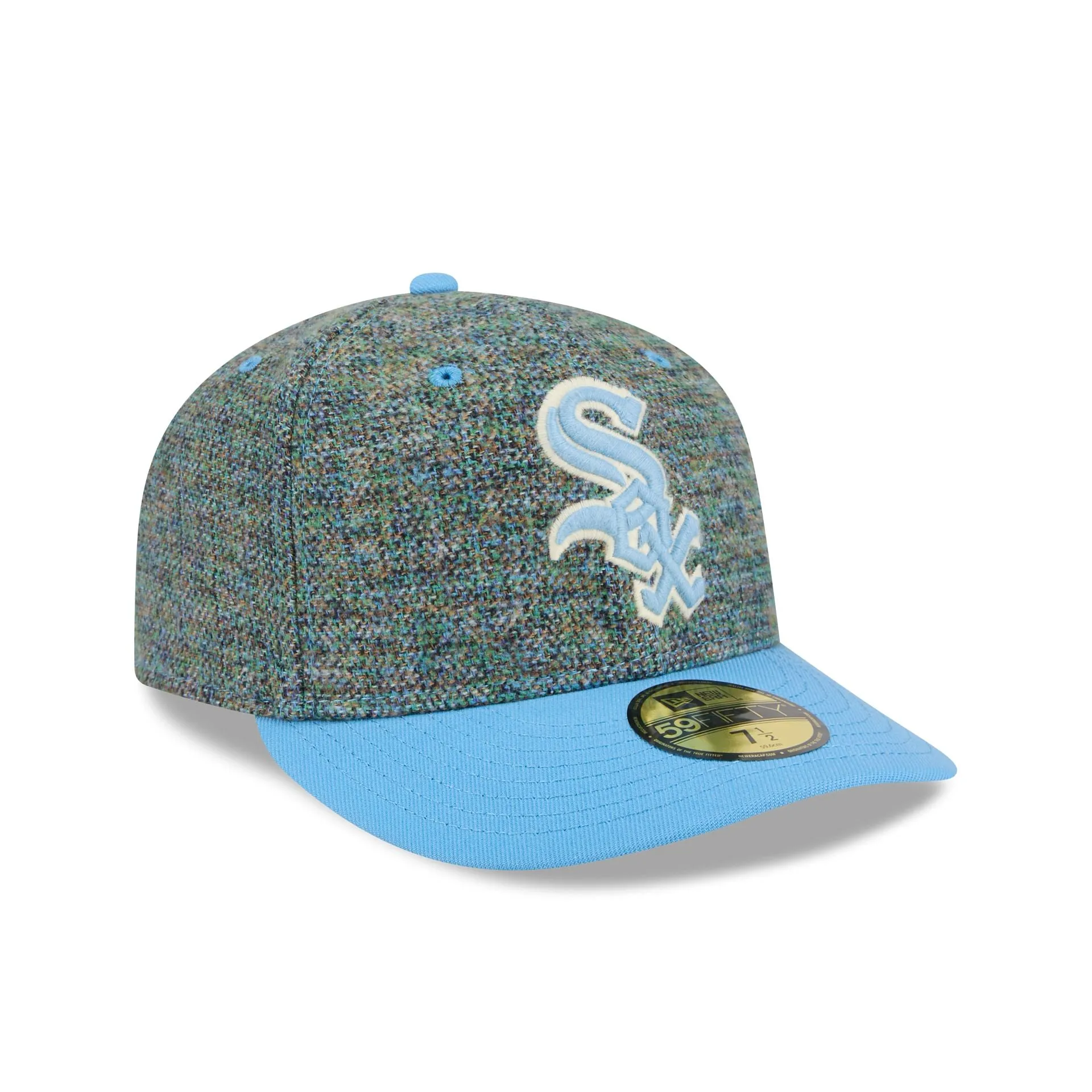 Chicago White Sox Three Looms Tweedy Cotton Radiant Blue 59FIFTY Fitted Hat sold by New Era product image thumbnail 3