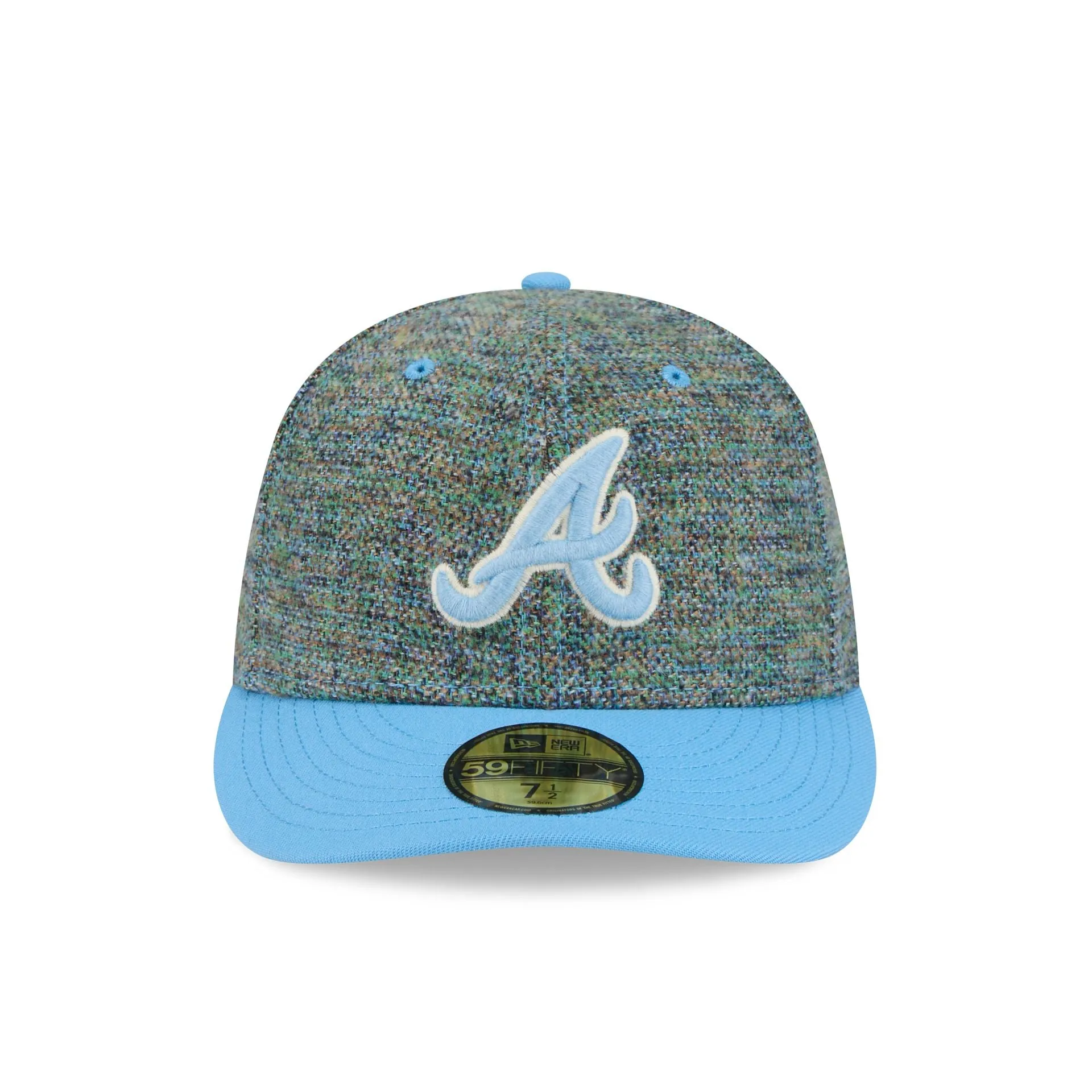 Atlanta Braves Three Looms Tweedy Cotton Radiant Blue 59FIFTY Fitted Hat sold by New Era product image thumbnail 2