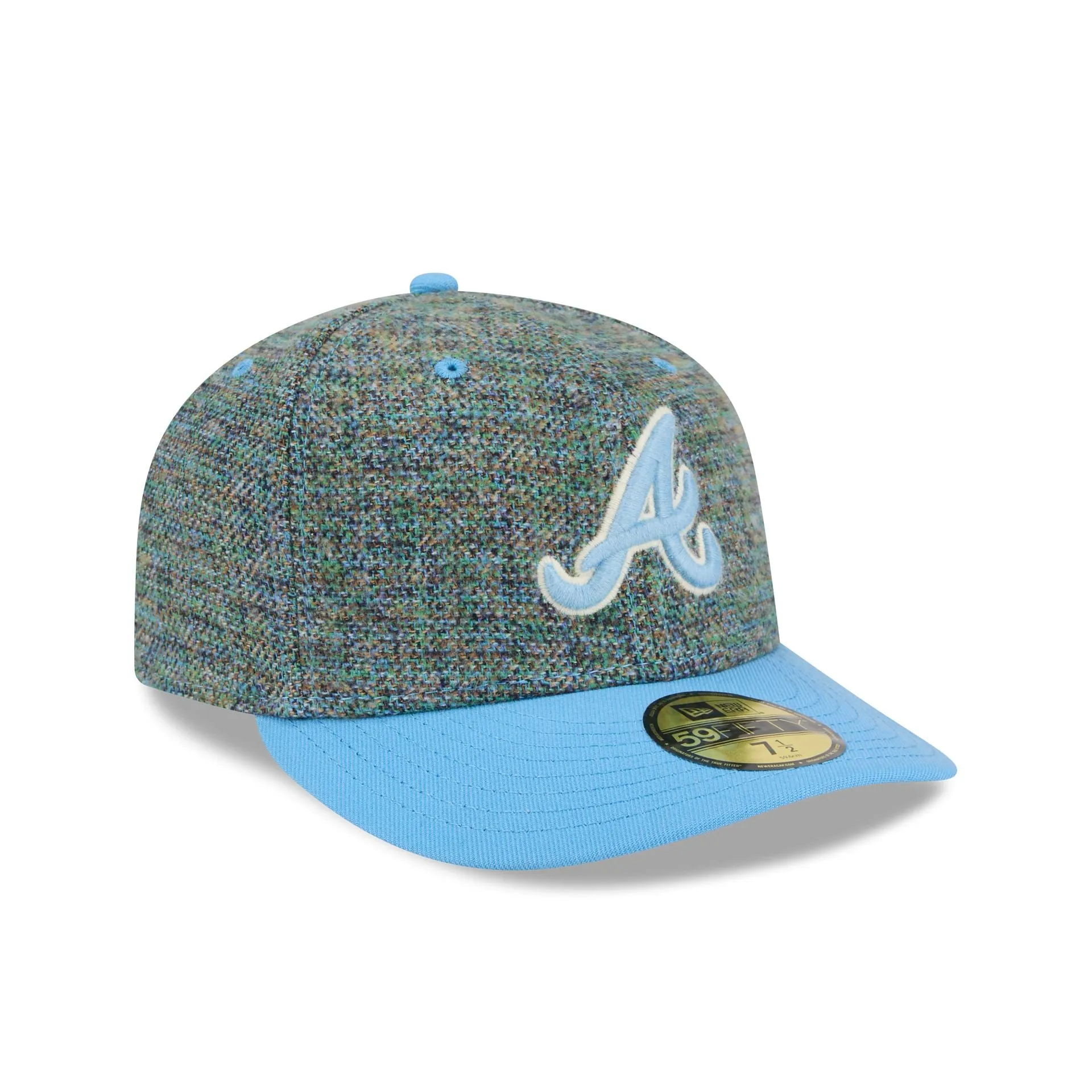 Atlanta Braves Three Looms Tweedy Cotton Radiant Blue 59FIFTY Fitted Hat sold by New Era product image thumbnail 3