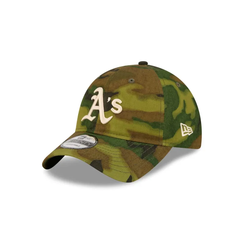 Athletics Three Looms Ripstop Camo 9TWENTY Adjustable Hat made by New Era