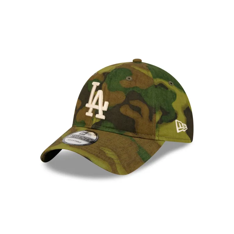 Los Angeles Dodgers Three Looms Ripstop Camo 9TWENTY Adjustable Hat made by New Era