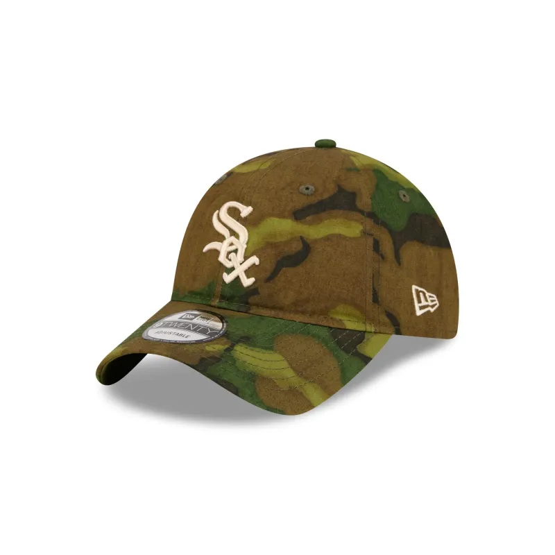Chicago White Sox Three Looms Ripstop Camo 9TWENTY Adjustable Hat sold by New Era