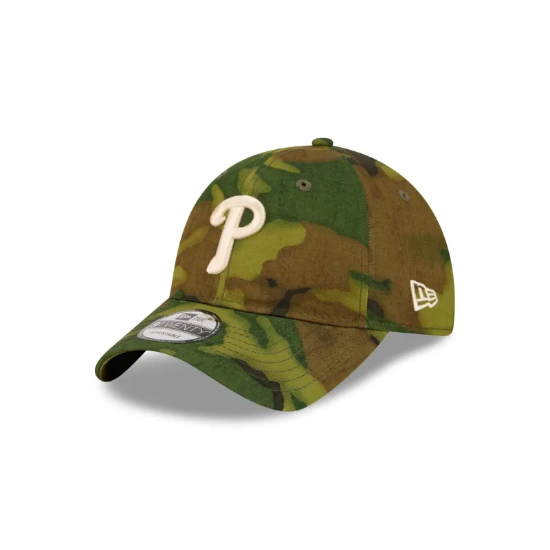 Philadelphia Phillies Three Looms Ripstop Camo 9TWENTY Adjustable Hat made by New Era