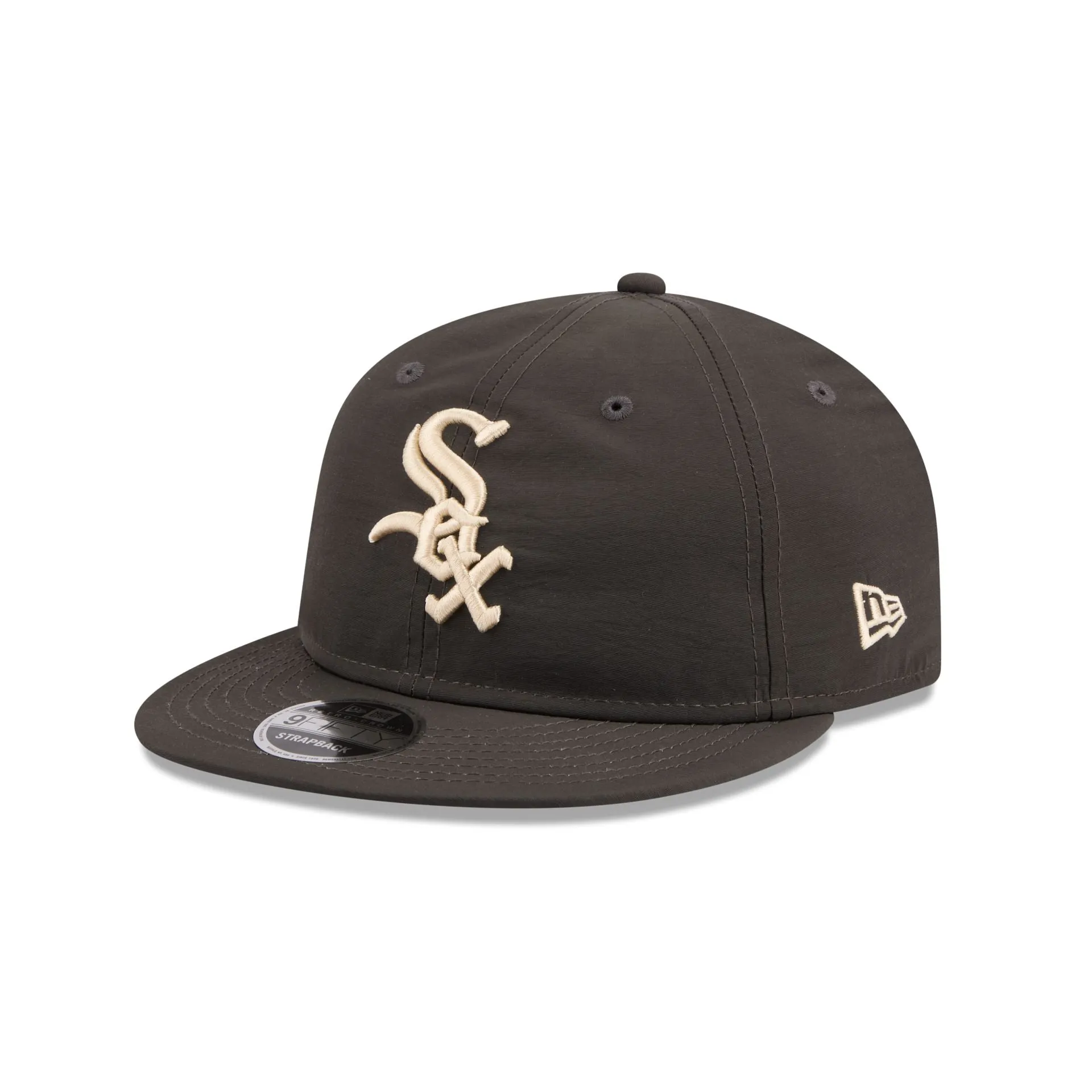 Chicago White Sox Three Looms Nylon Black Retro Crown 9FIFTY Adjustable Hat sold by New Era