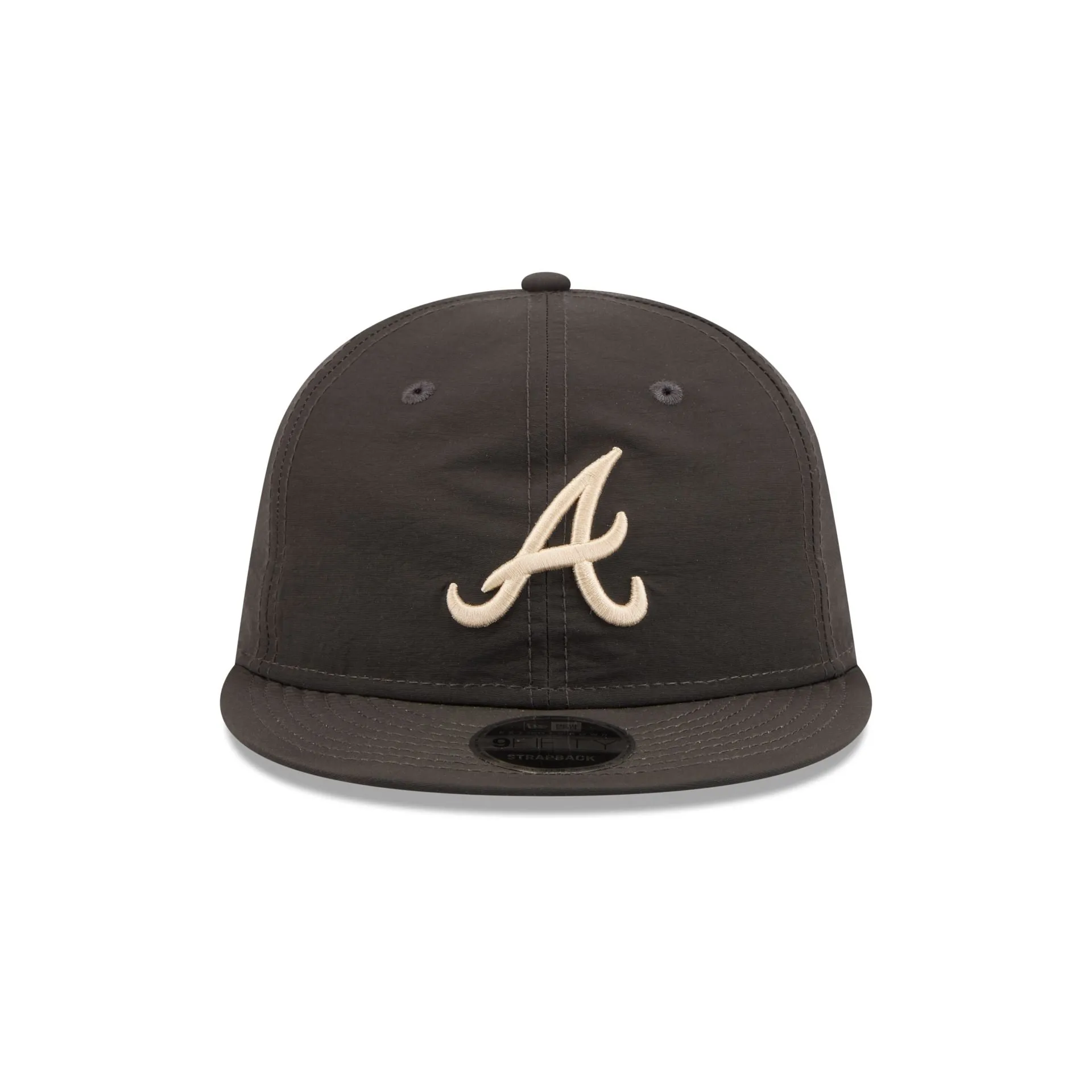 Atlanta Braves Three Looms Nylon Black Retro Crown 9FIFTY Adjustable Hat sold by New Era product image thumbnail 2