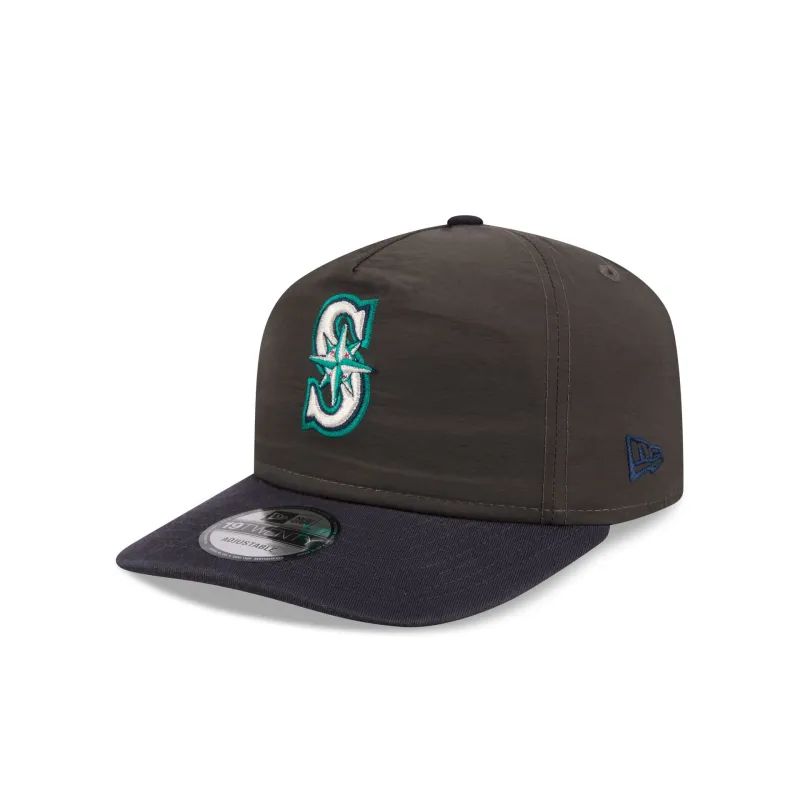 Seattle Mariners Three Looms Nylon Black 19TWENTY Adjustable Hat sold by New Era