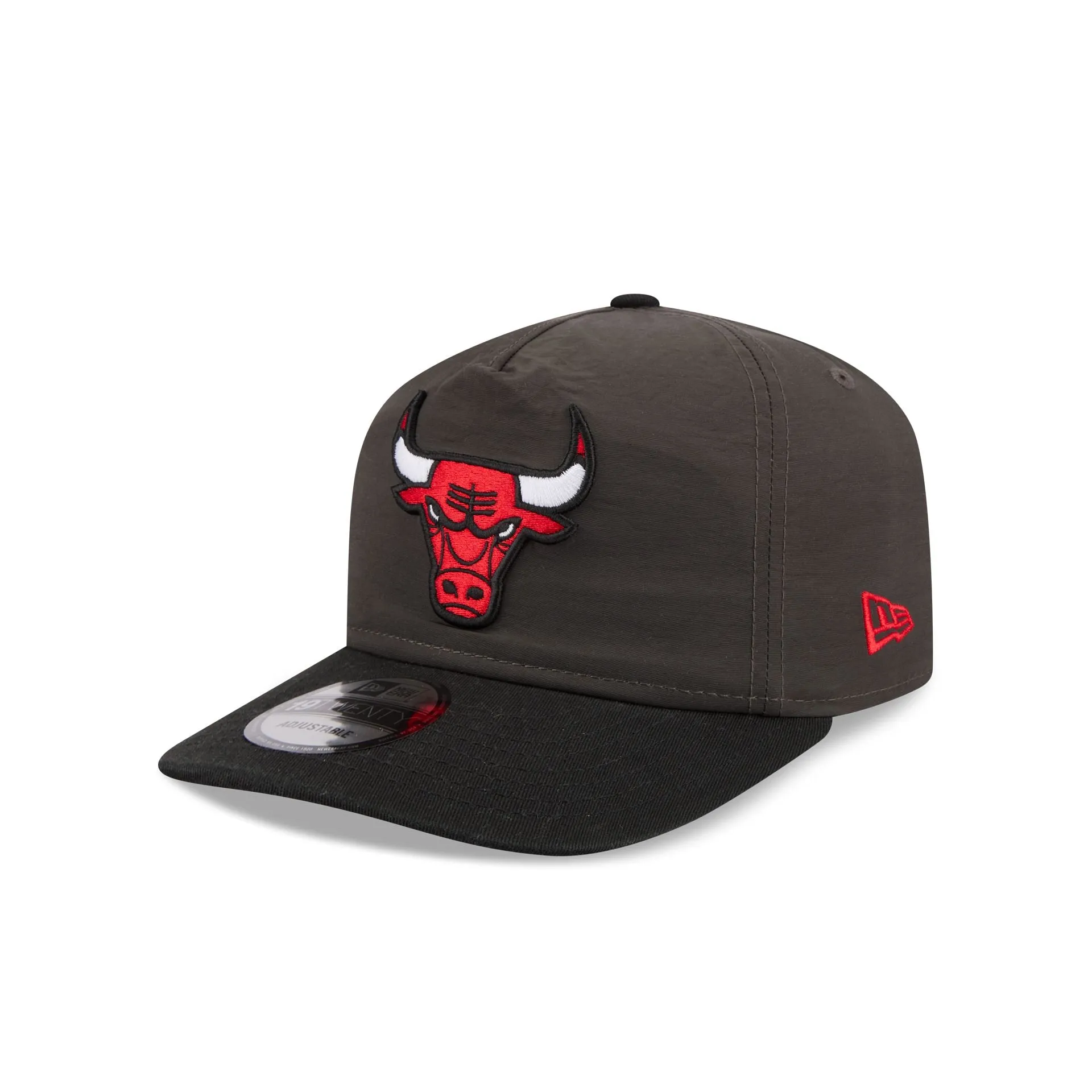 Chicago Bulls Three Looms Nylon Black 19TWENTY Adjustable Hat sold by New Era