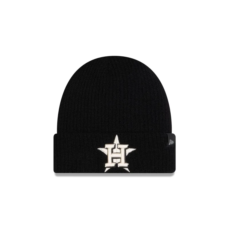 Houston Astros Cashmere Black Cuff Knit Hat sold by New Era