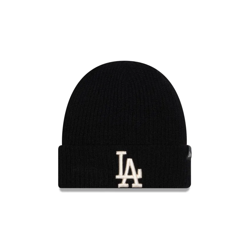 Los Angeles Dodgers Cashmere Black Cuff Knit Hat made by New Era