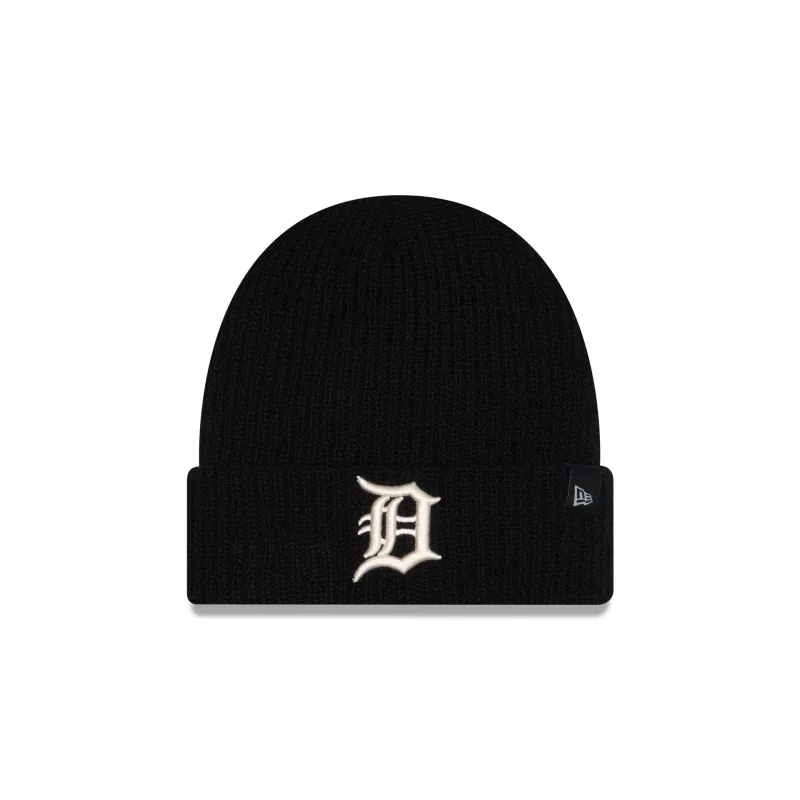 Detroit Tigers Cashmere Black Cuff Knit Hat sold by New Era