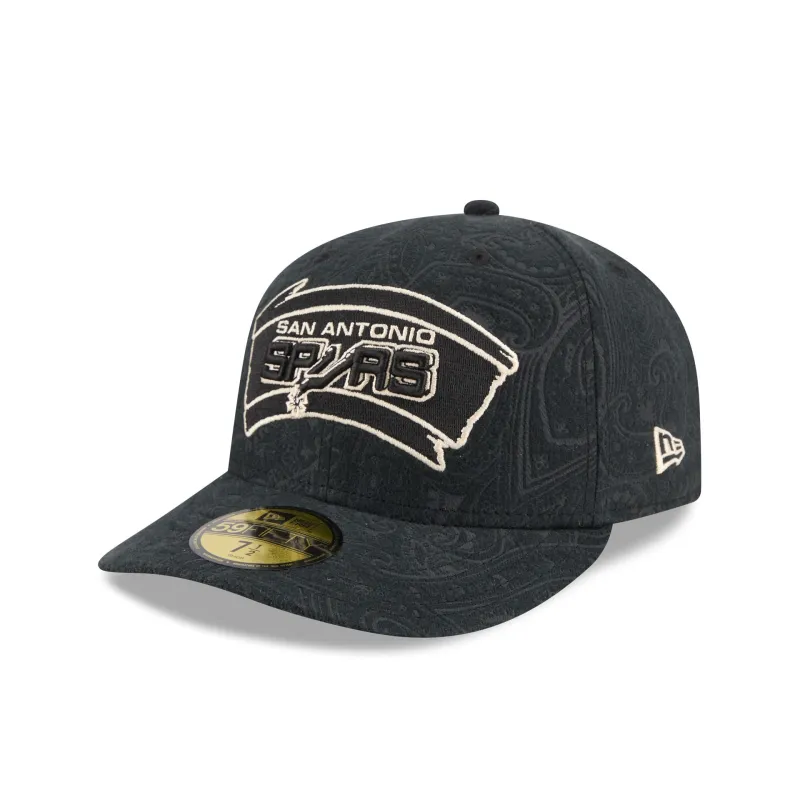 San Antonio Spurs Three Looms Brushed Cotton 59FIFTY Fitted Hat sold by New Era