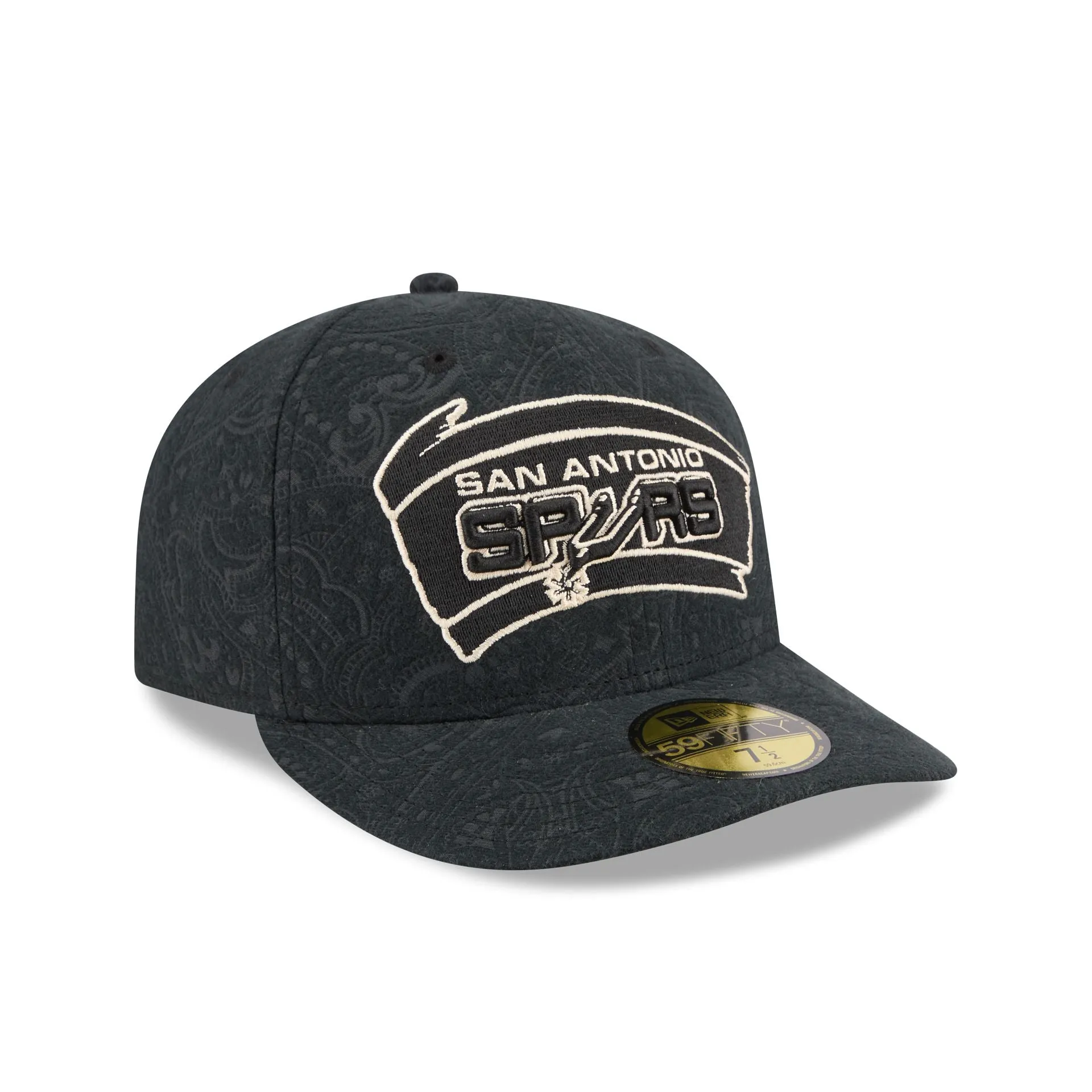 San Antonio Spurs Three Looms Brushed Cotton 59FIFTY Fitted Hat sold by New Era product image thumbnail 3