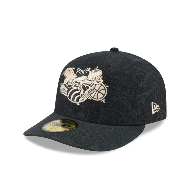 Charlotte Hornets Three Looms Brushed Cotton 59FIFTY Fitted Hat made by New Era