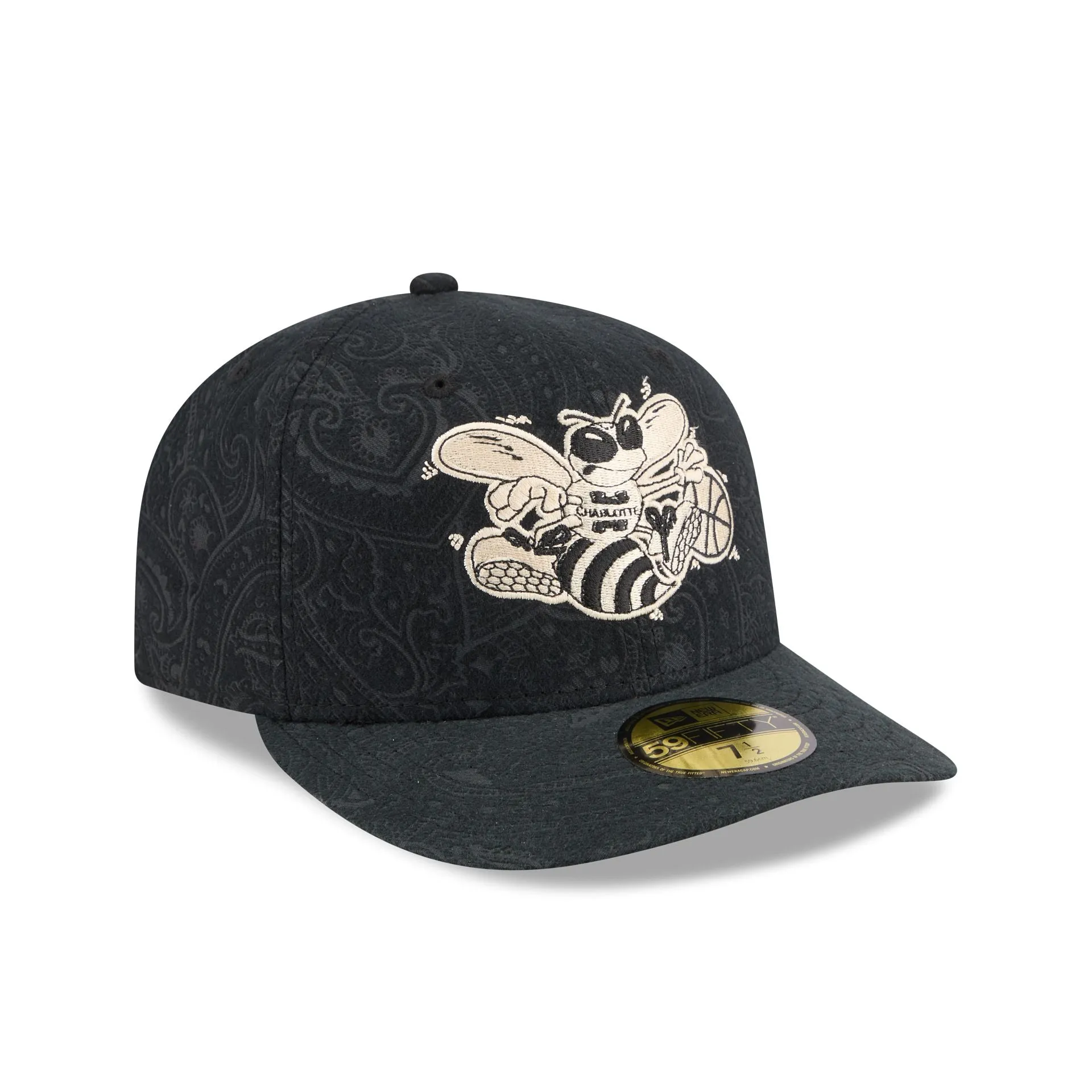 Charlotte Hornets Three Looms Brushed Cotton 59FIFTY Fitted Hat sold by New Era product image thumbnail 3