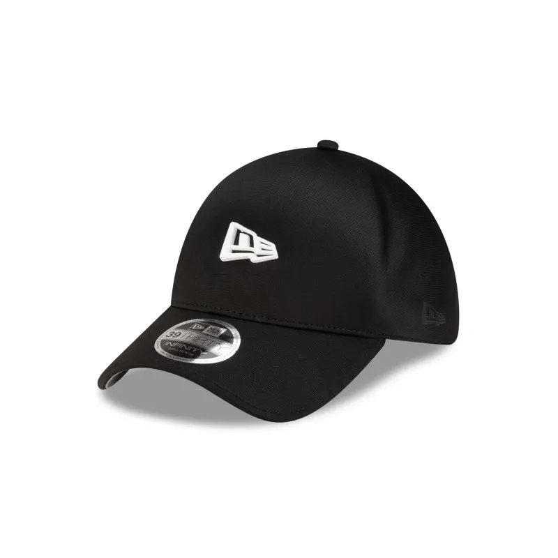New Era Cap Black 39THIRTY INFINITY Stretch Fit Hat made by New Era