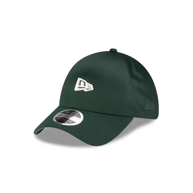 New Era Cap Dark Green 39THIRTY INFINITY Stretch Fit Hat made by New Era