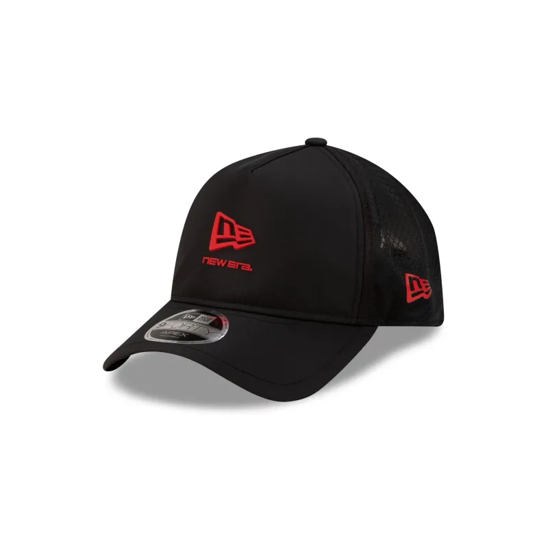New Era Cap Black 9FORTY APEX Trucker Hat made by New Era